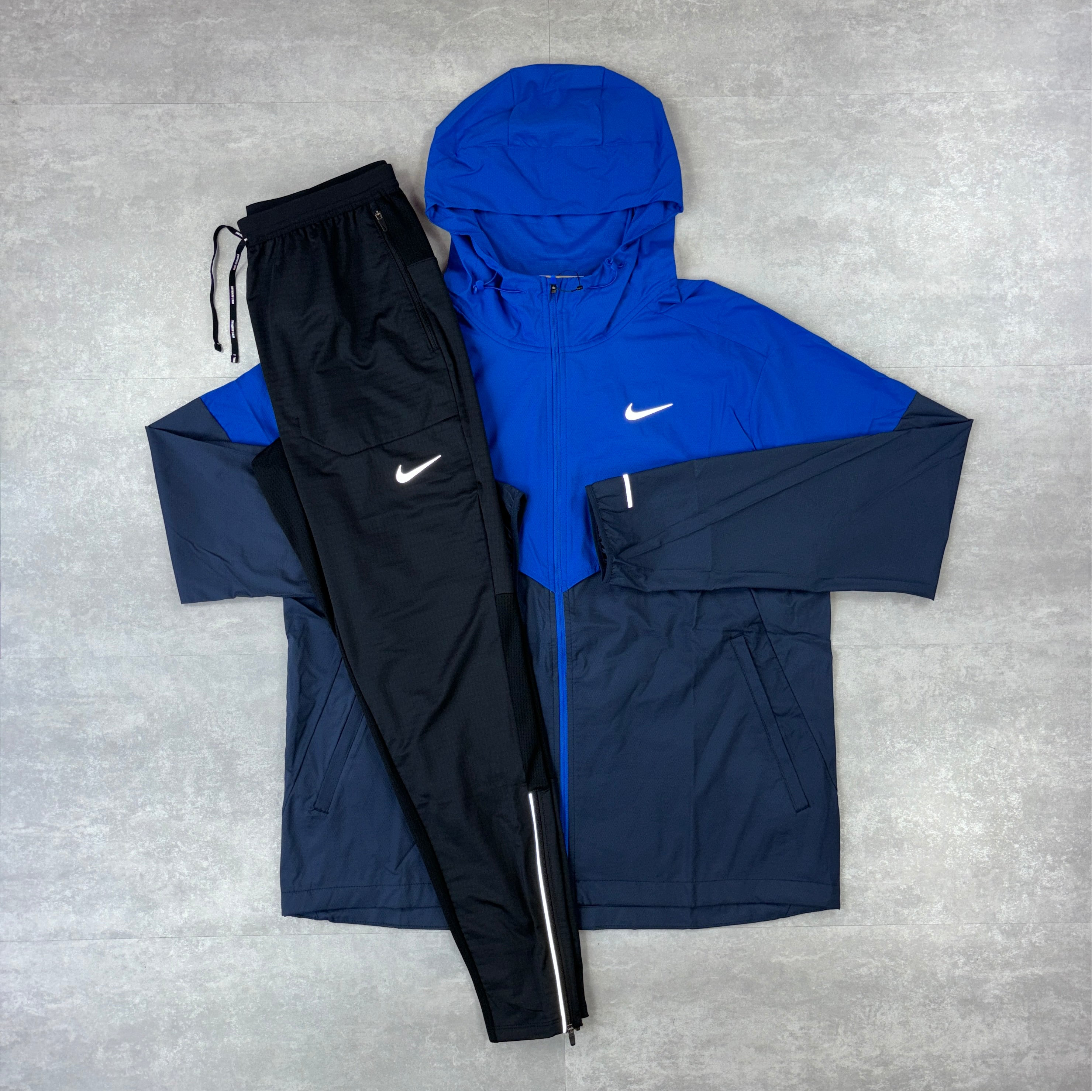 UV Windbreaker Royal Blue & Black Phenom Pants-OSI