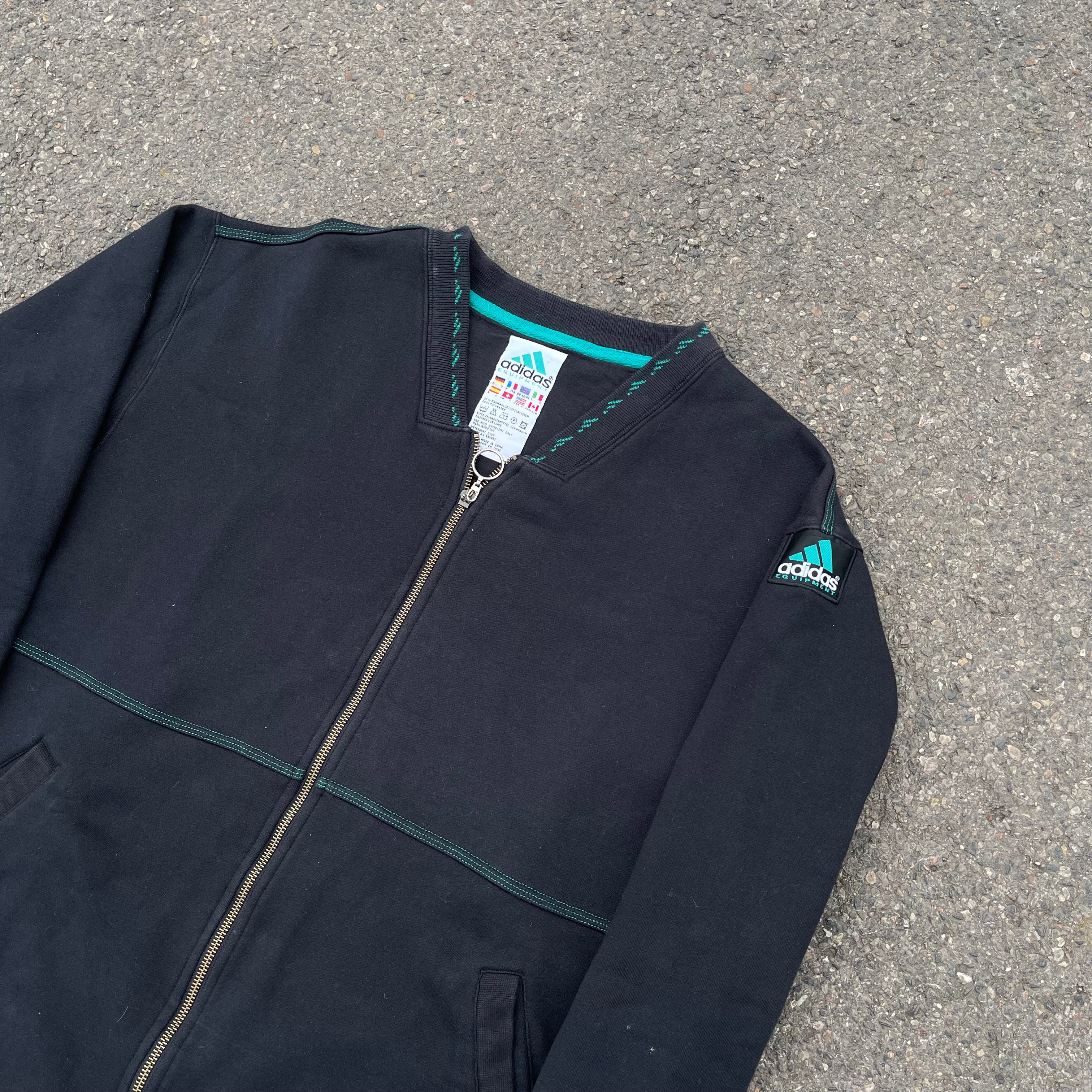 RARE 90s Equipmet Sweatshirt Black-OSI