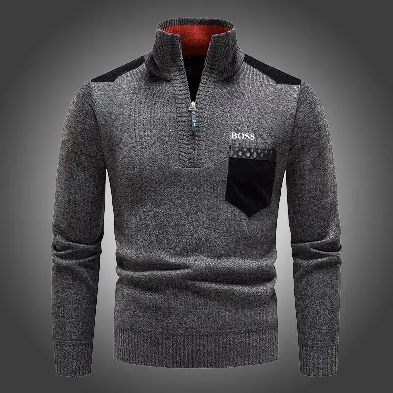 Suéter grosso masculino com gola alta-OSI