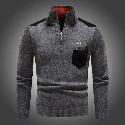 Suéter grosso masculino com gola alta-OSI