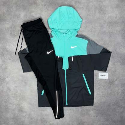 Uv Windrunner Jacket Mint Green & Black Phenom Bottoms Set-OSI