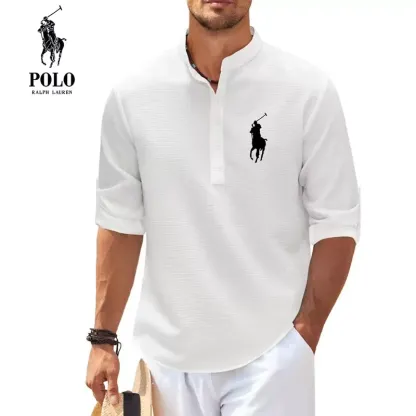 Men's Casual Collar Fashion Striped Shirts-OSI