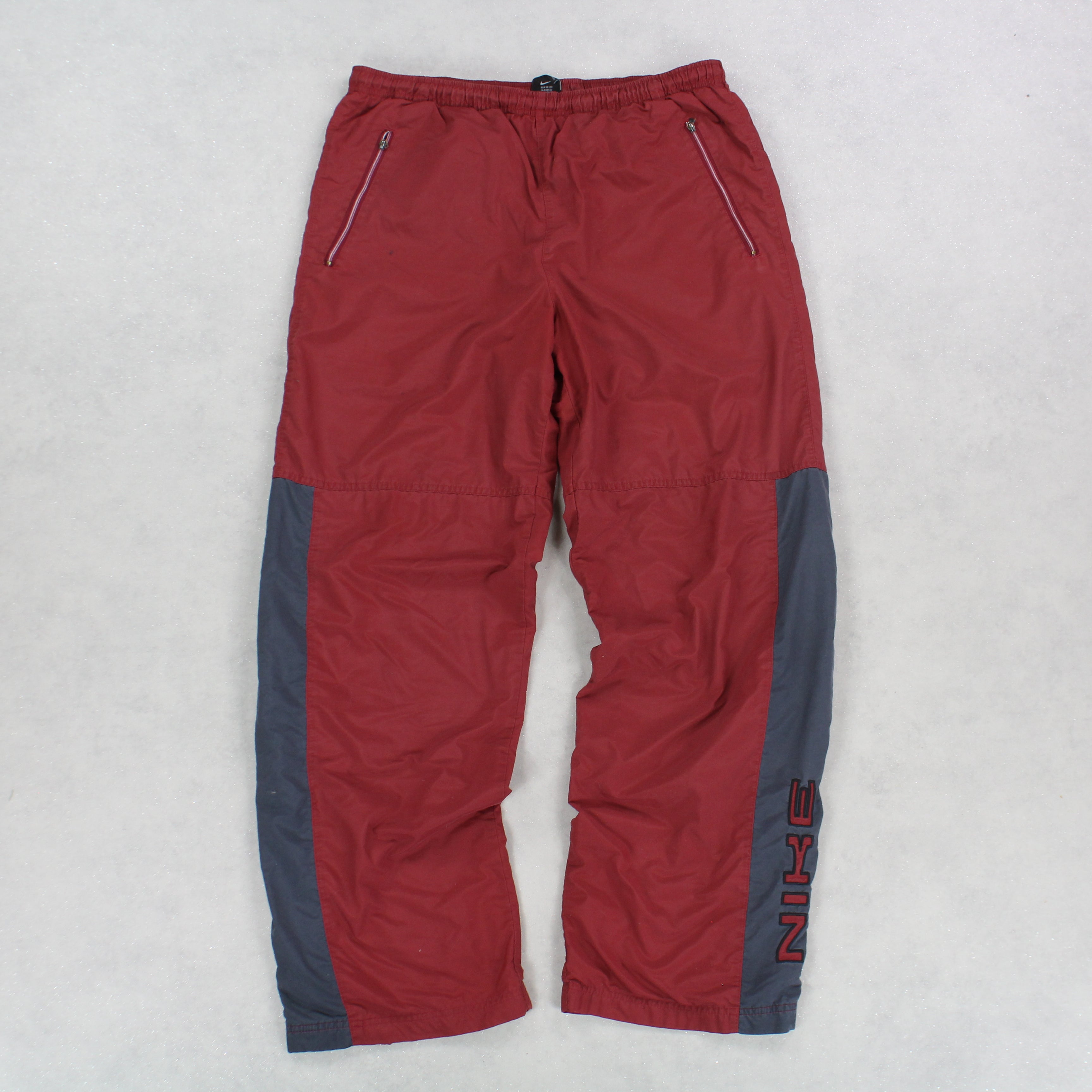 RARE 2000s Baggy Trackpants Red-OSI