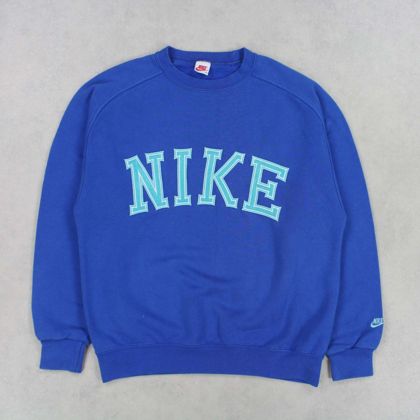 VERY RARE 1990s  Spell Out Sweatshirt Blue-OSI