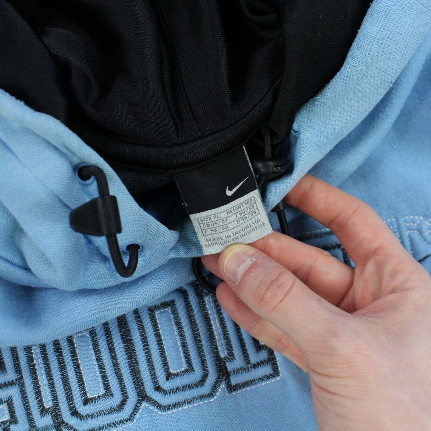 RARE 2000s  Hoops Hoodie Blue-OSI