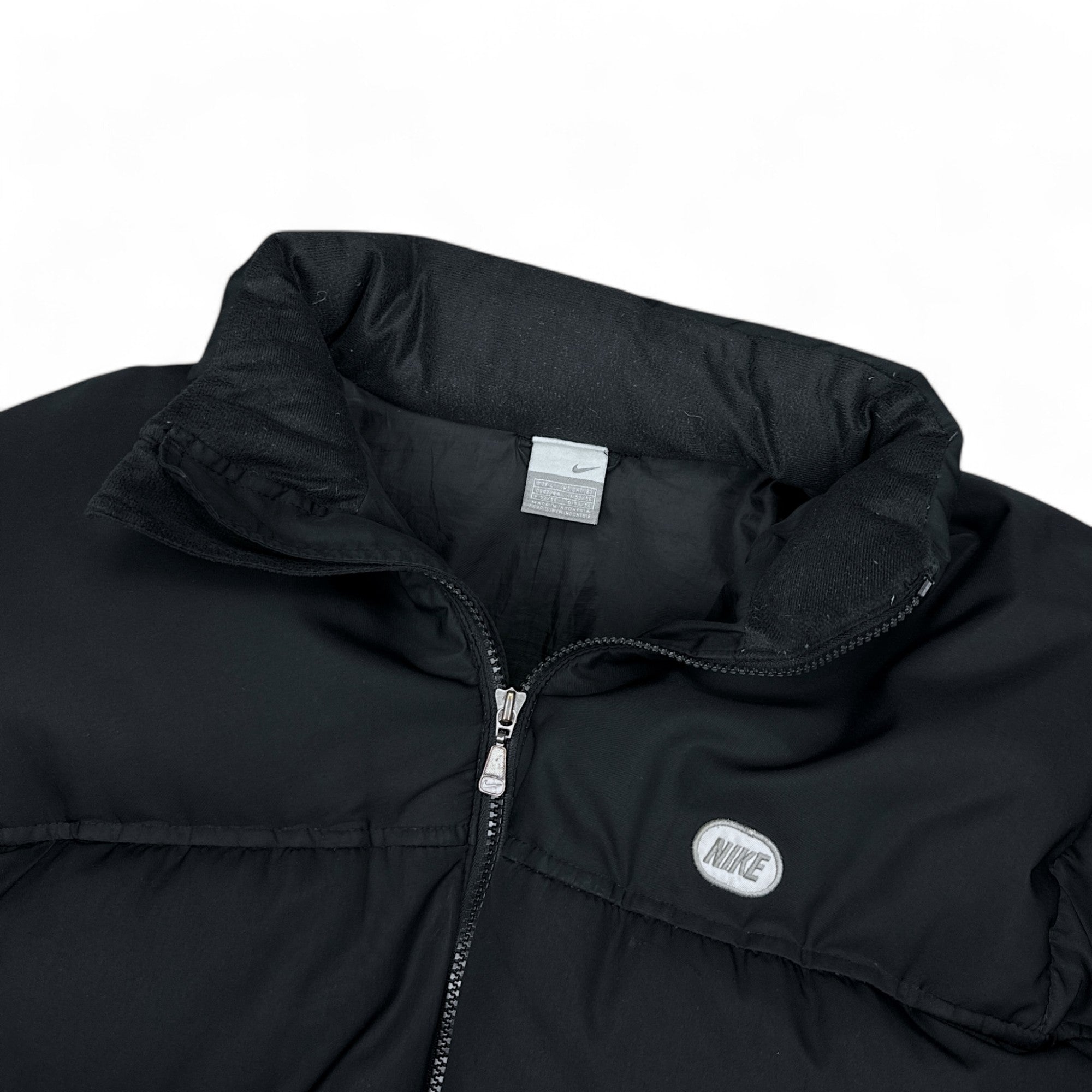 Vintage  Rare Down Pufferjacke Schwarz-OSI