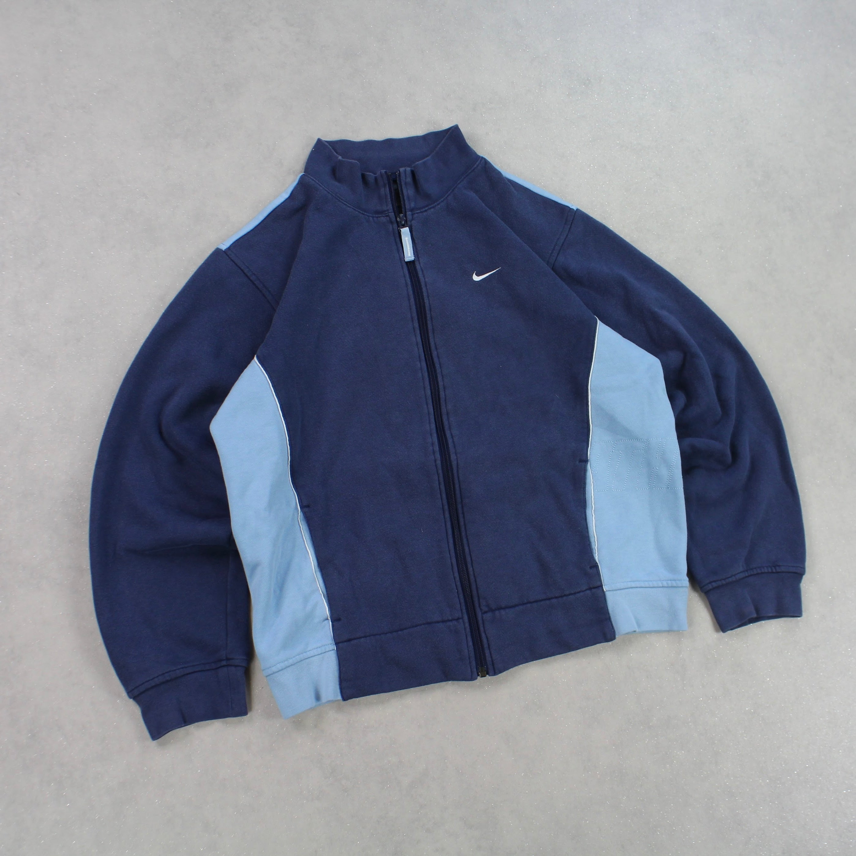 RARE 00s  Zip Sweatshirt Blue-OSI