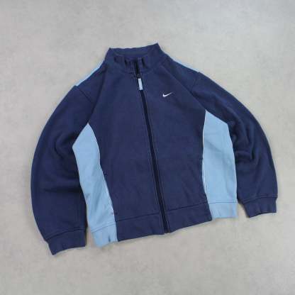 RARE 00s  Zip Sweatshirt Blue-OSI