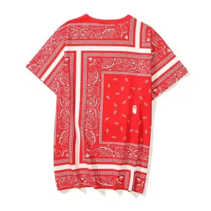  Head Red Color Print T-Shirt-OSI