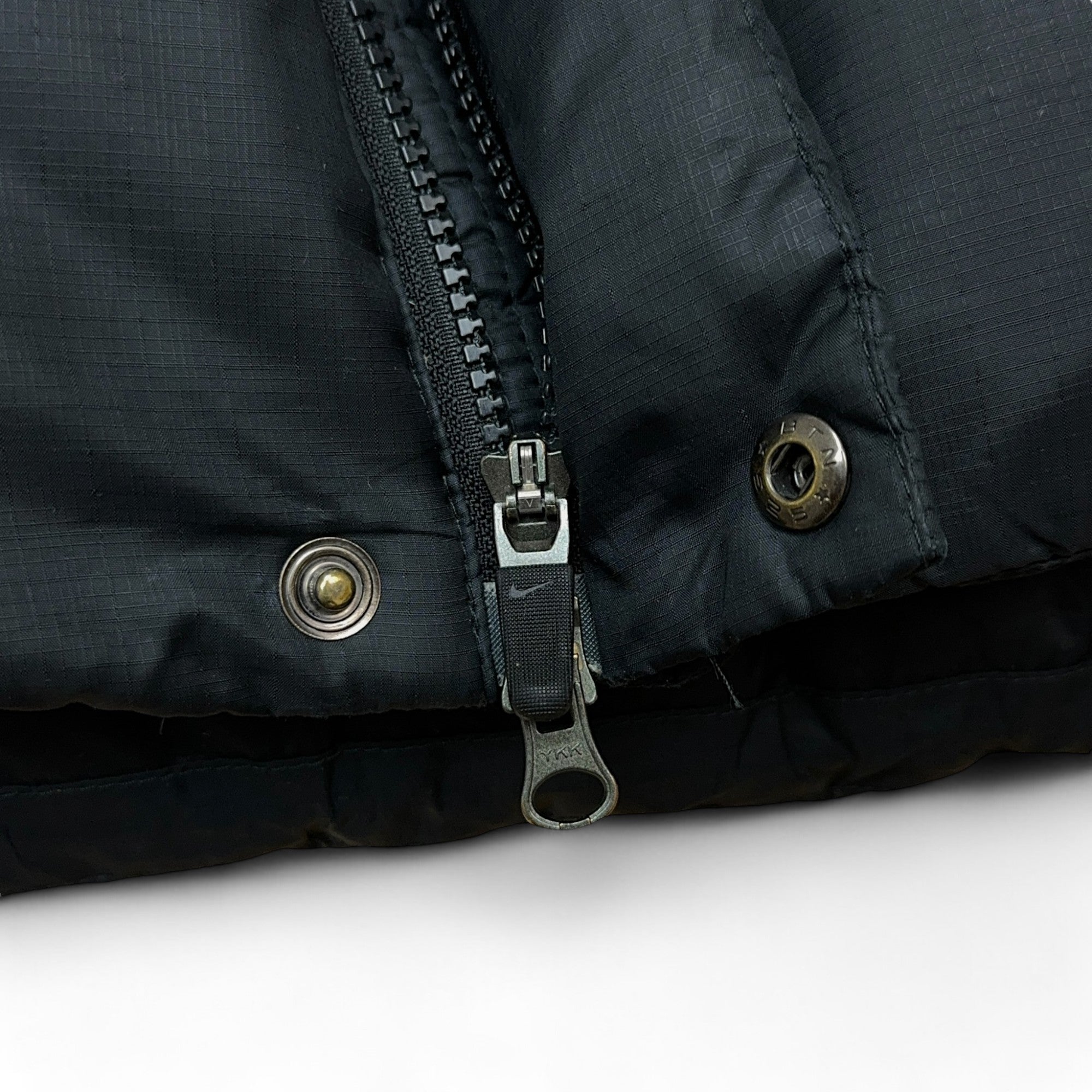 Vintage Puffer Daunenjacke Schwarz-OSI