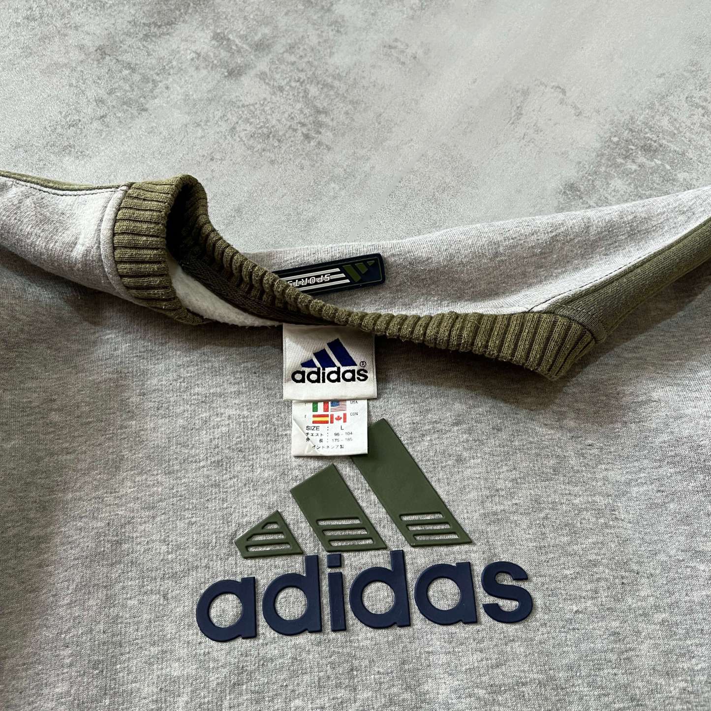 1990s heavyweight embroidered sweatshirt-OSI