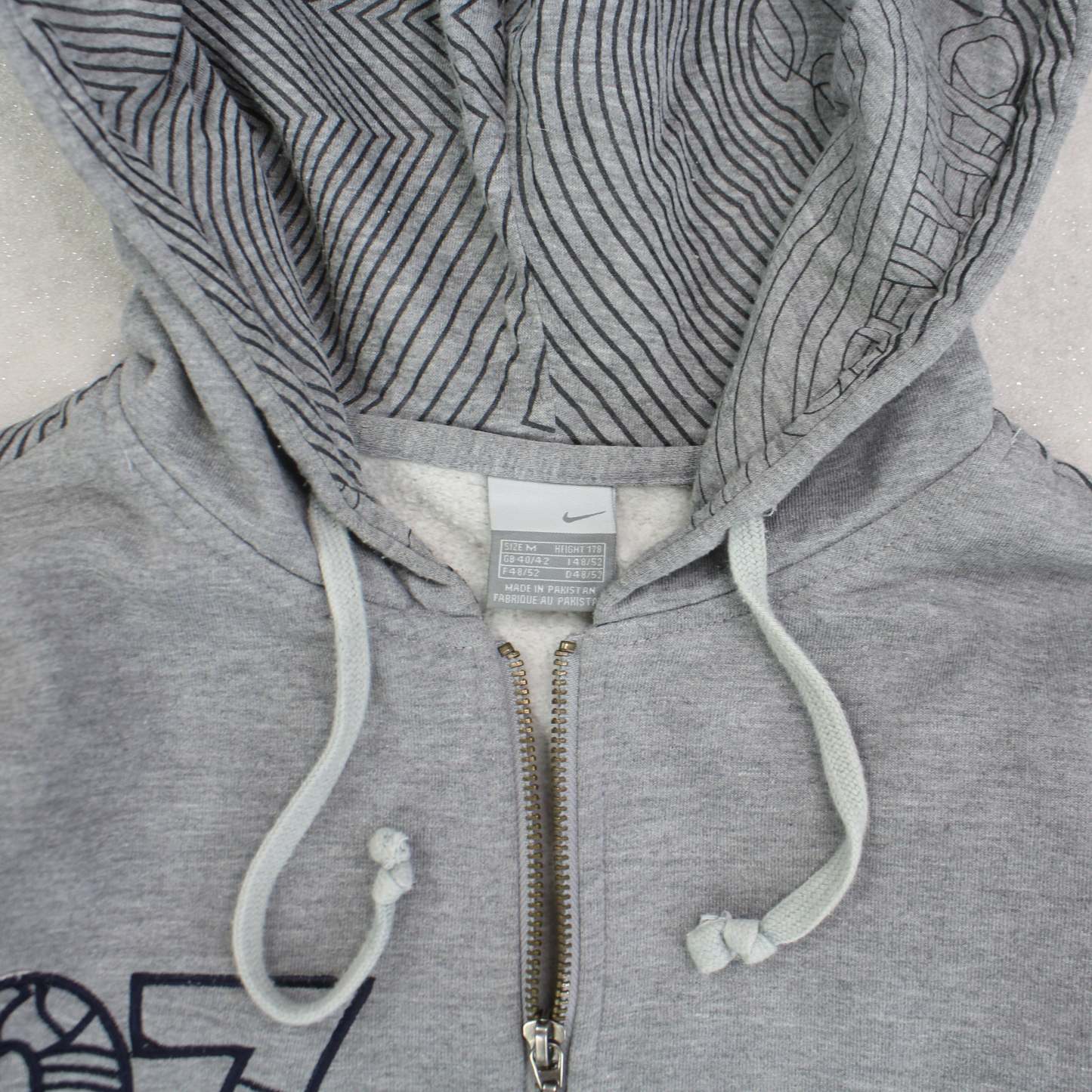 SUPER RARE 2000s  97 Zip Up Hoodie Grey-OSI