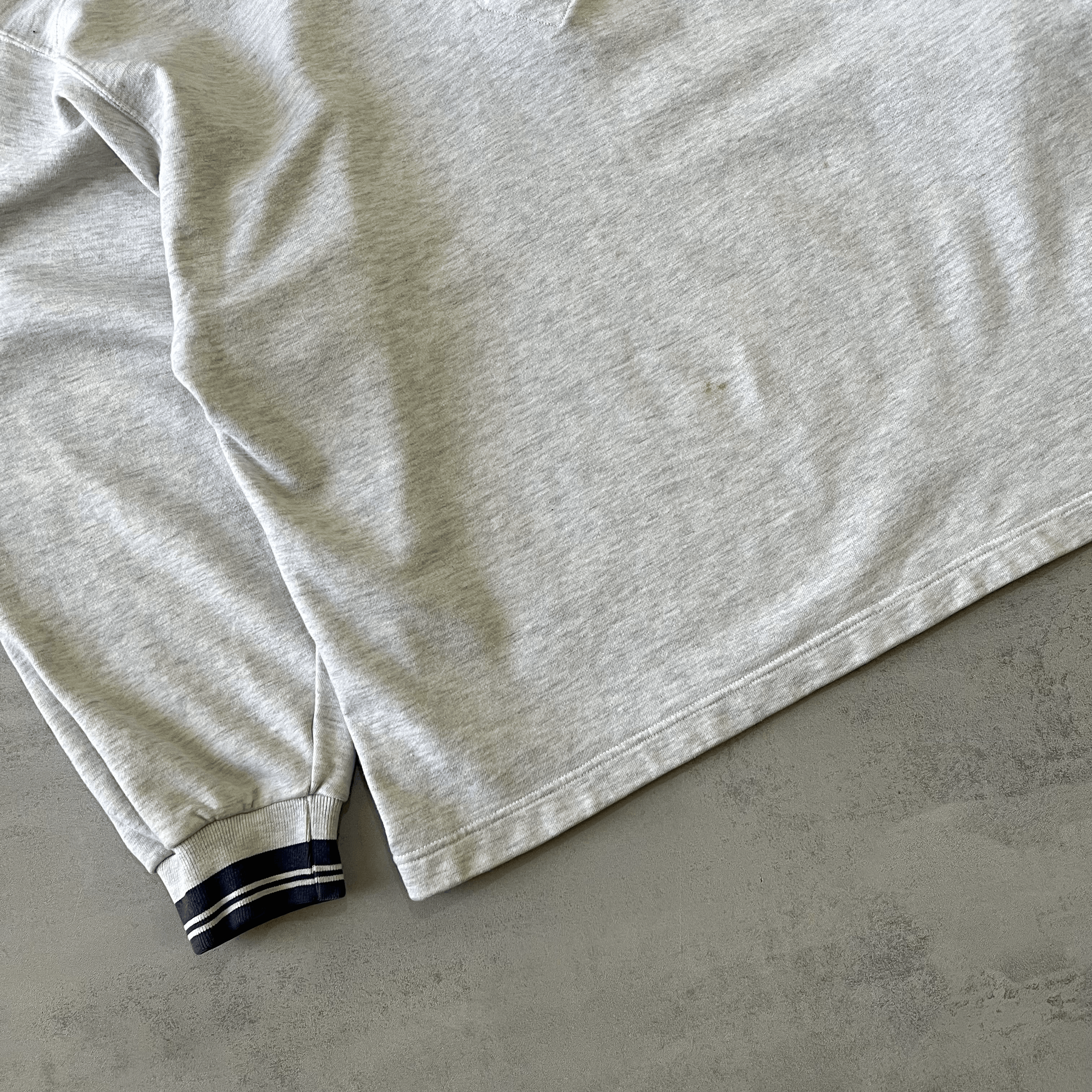 1990s 1/4 zip heavyweight embroidered sweatshirt-OSI