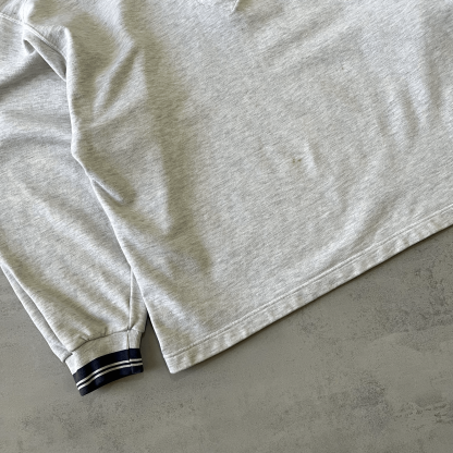 1990s 1/4 zip heavyweight embroidered sweatshirt-OSI