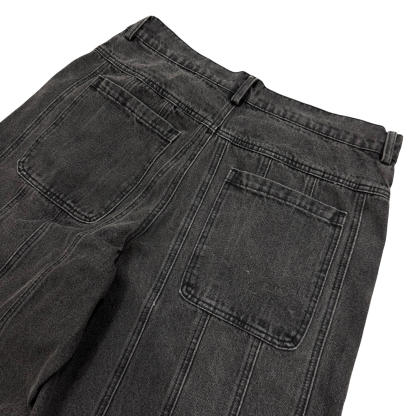 STRIPED STONEWASHED JEANS-OSI