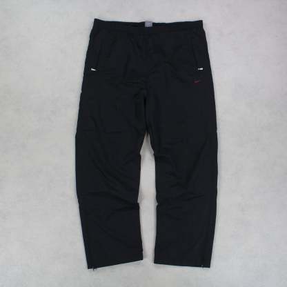RARE 2000s Trackpants Black-OSI
