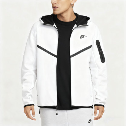 Fleece Windrunner Hoodie Jacket Full Zip-OSI