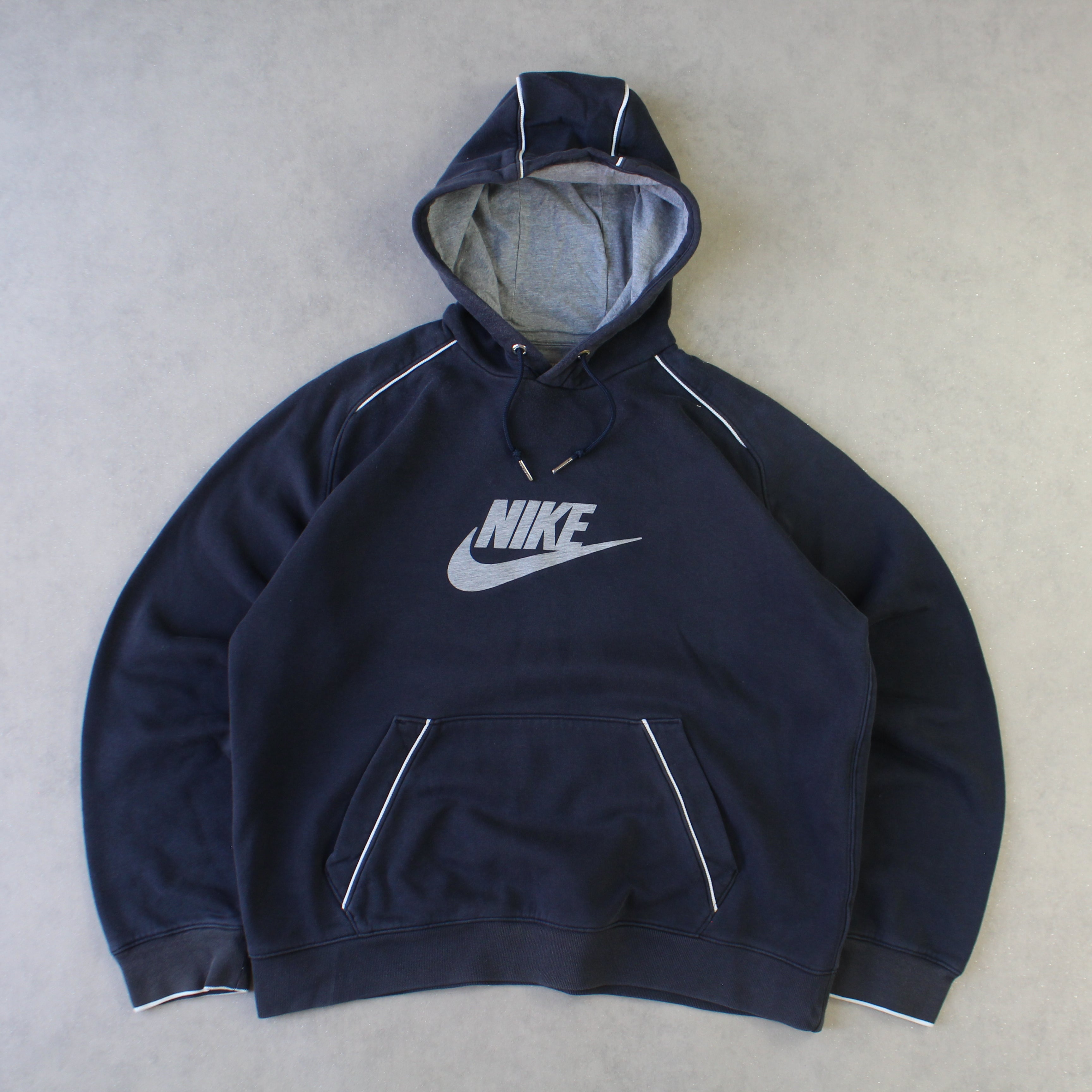 RARE 2000s  Hoodie Navy-OSI
