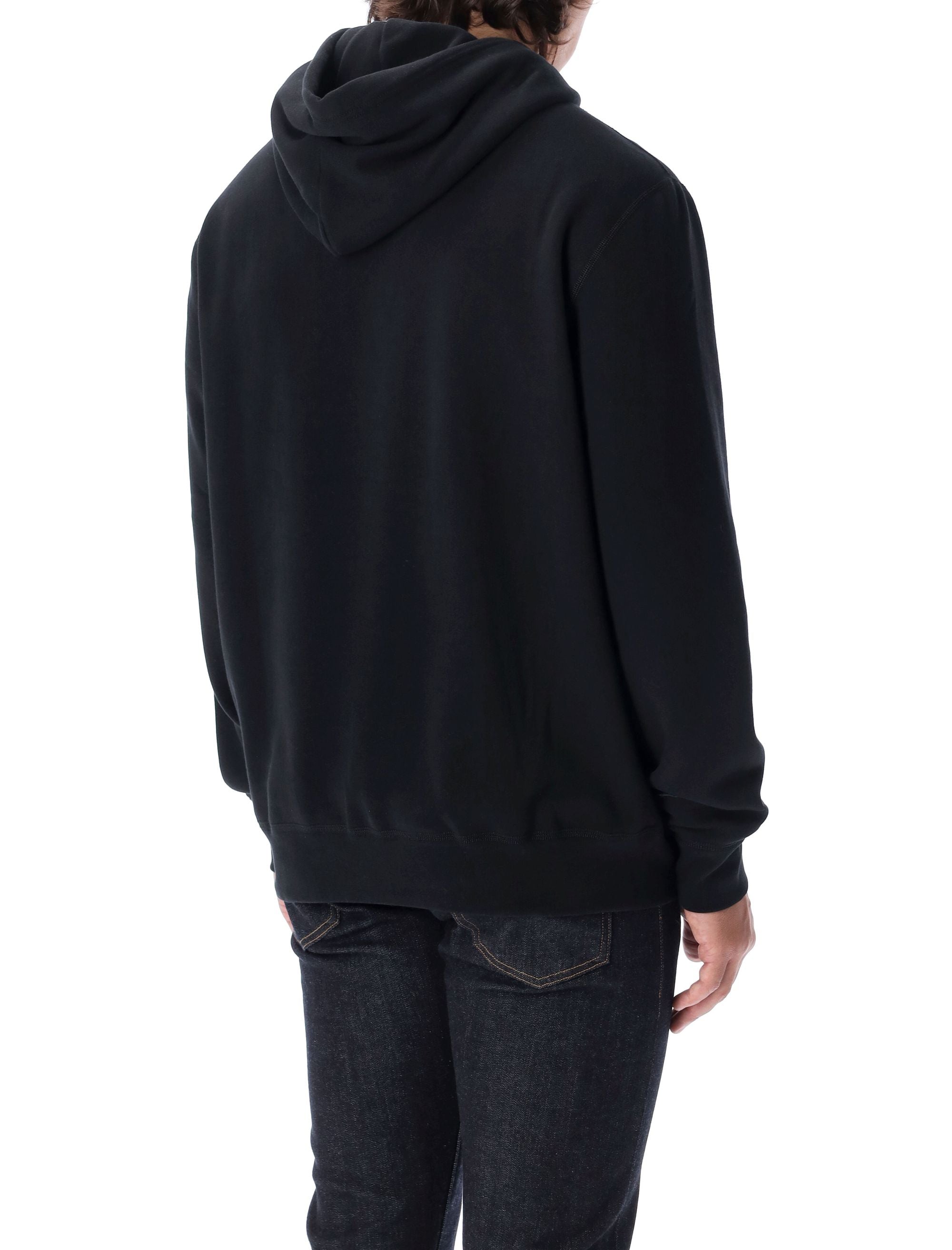 POLO  Cotton Blend Basic Hoodie for Men-OSI