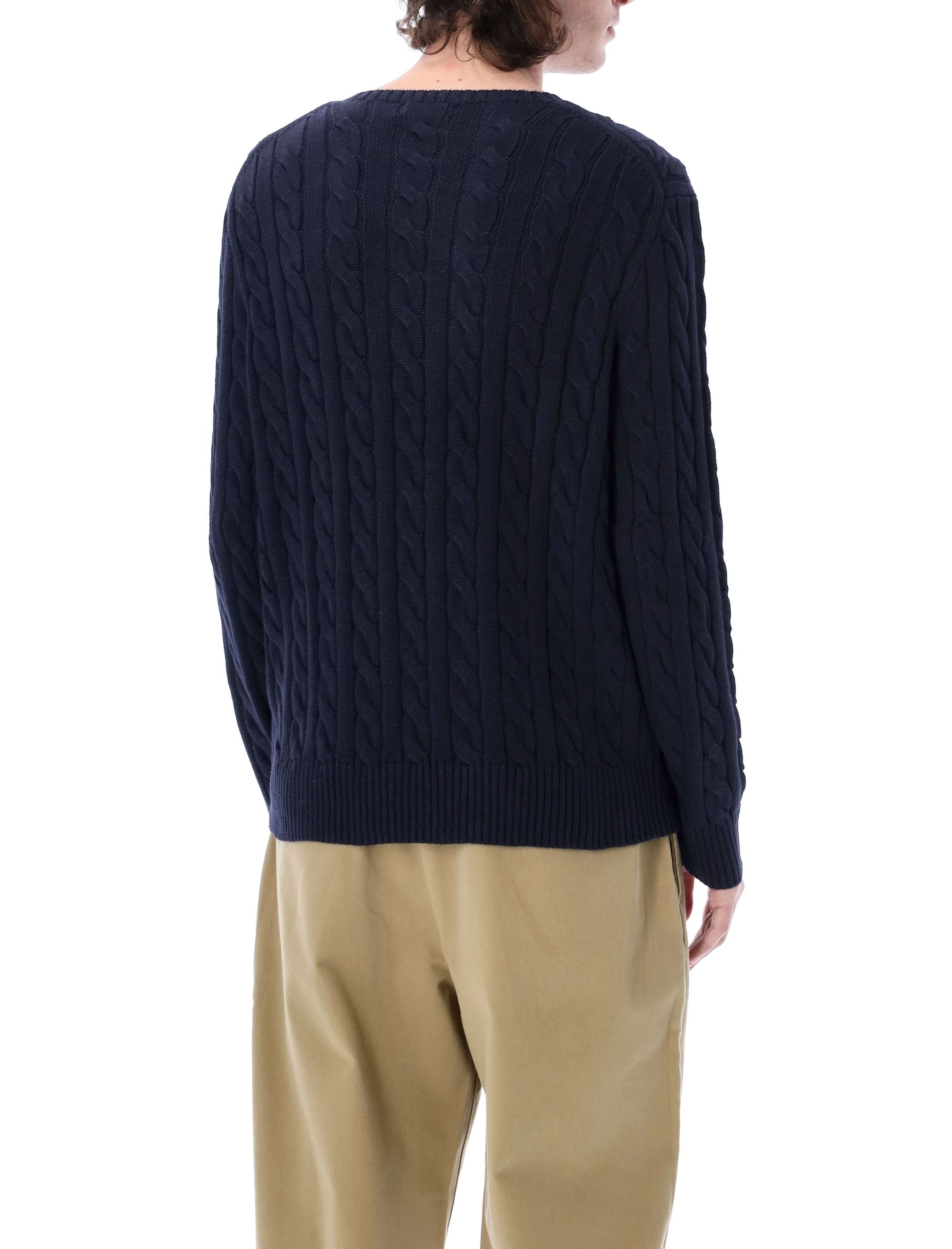 POLO  Cable Knit Sweater - Regular Fit, Long Sleeve-OSI