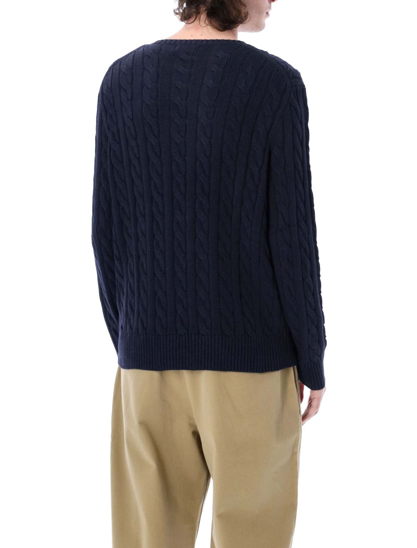 POLO  Cable Knit Sweater - Regular Fit, Long Sleeve-OSI