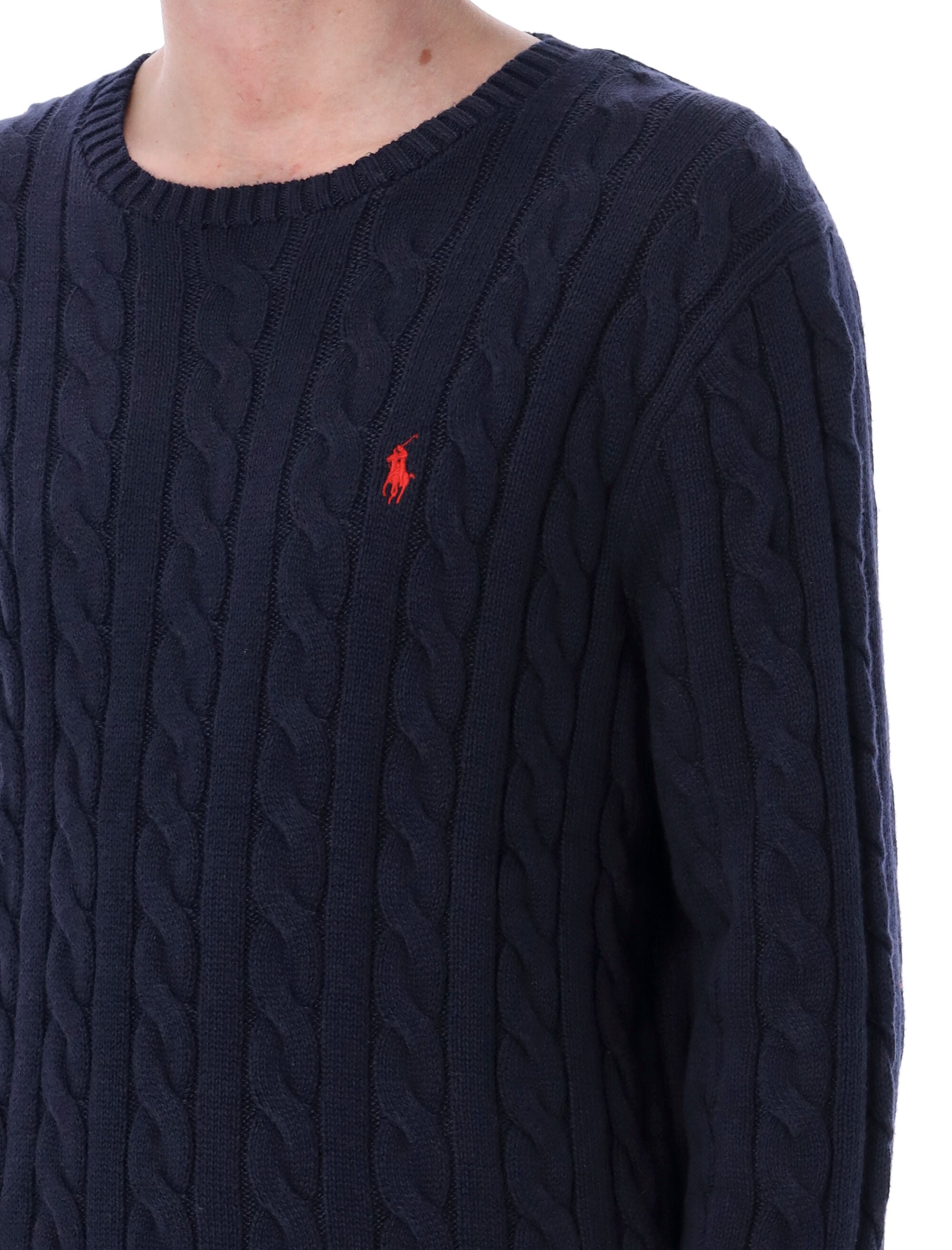 POLO  Cable Knit Sweater - Regular Fit, Long Sleeve-OSI