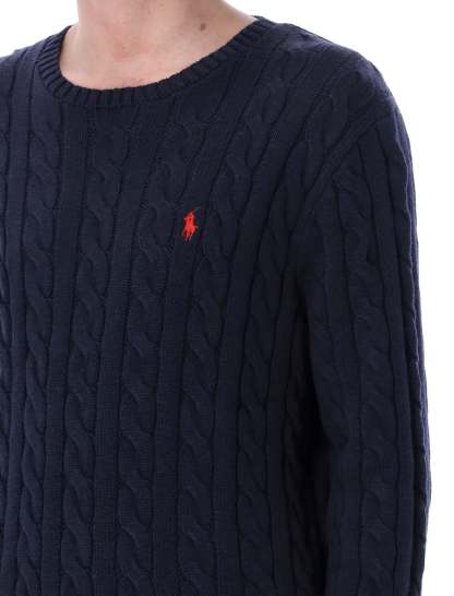 POLO  Cable Knit Sweater - Regular Fit, Long Sleeve-OSI