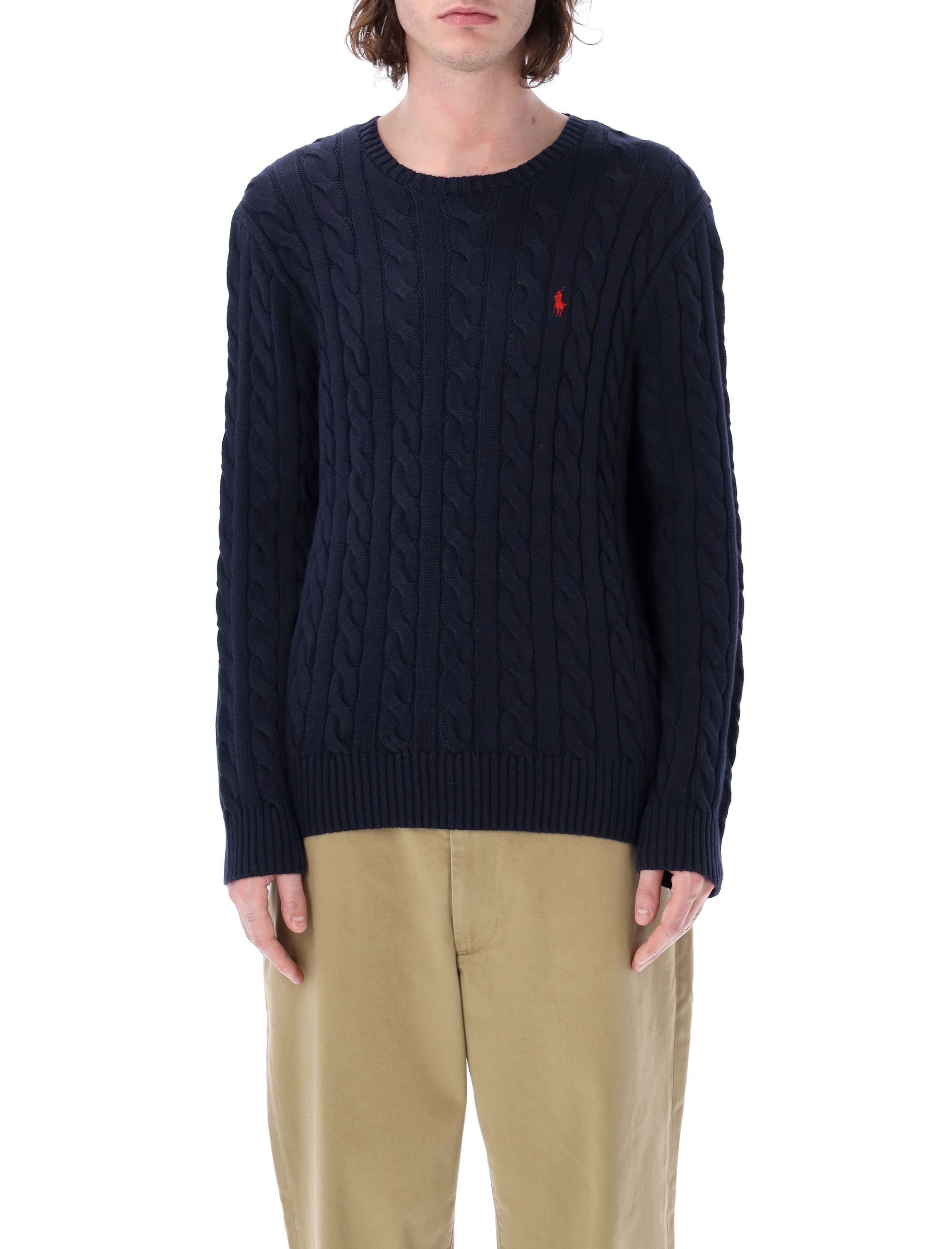 POLO  Cable Knit Sweater - Regular Fit, Long Sleeve-OSI