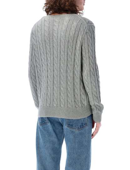 POLO  Men's Cable Knit Sweater - Long Sleeve Regular Fit-OSI