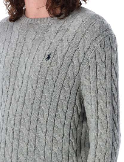 POLO  Men's Cable Knit Sweater - Long Sleeve Regular Fit-OSI