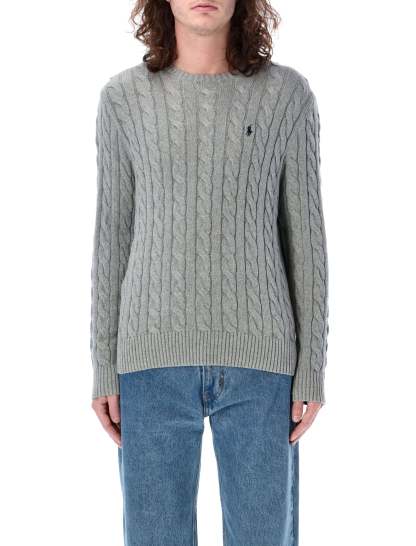 POLO  Men's Cable Knit Sweater - Long Sleeve Regular Fit-OSI
