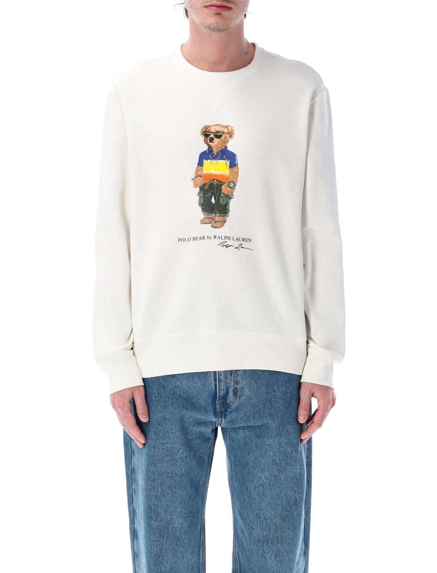  Polo Bear Crewneck Sweatshirt (Large)-OSI