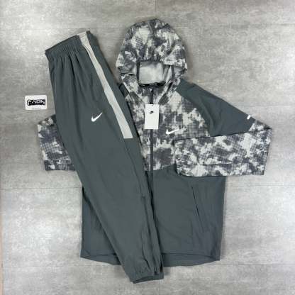 Miler Repel Camo Windbreaker Jacket - Grey/White-OSI