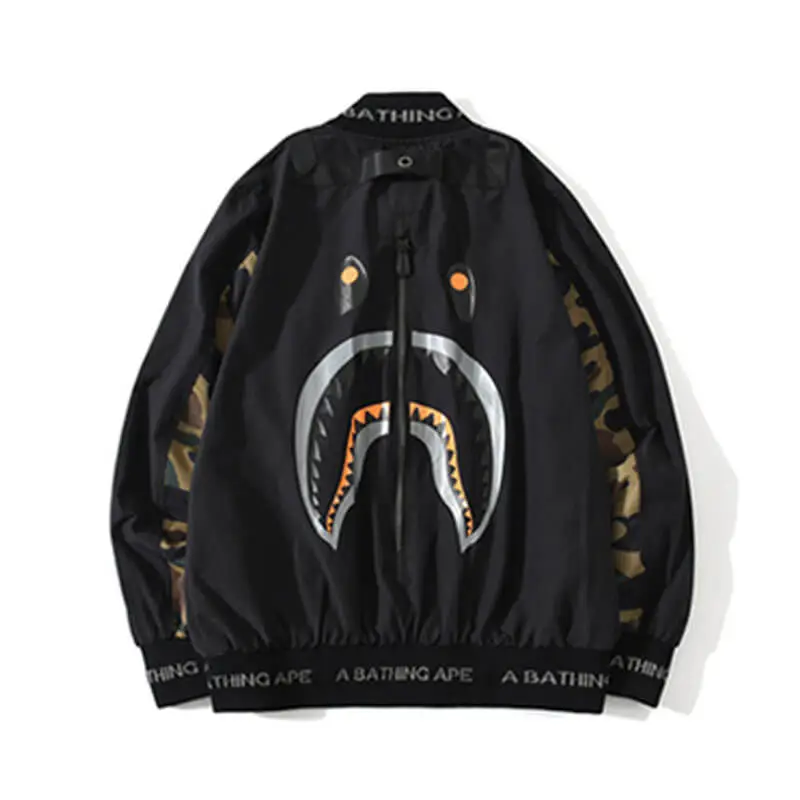 A Bathing Ape Shark Zip Up Jacket-OSI
