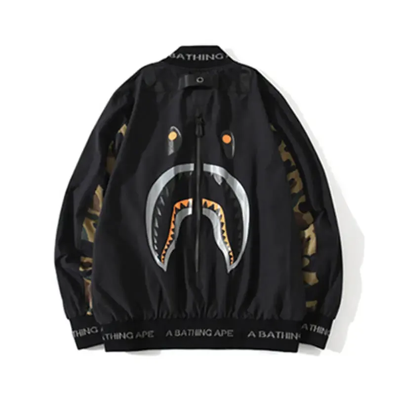 A Bathing Ape Shark Zip Up Jacket-OSI
