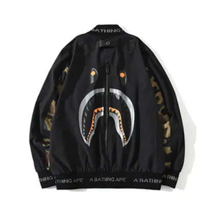 A Bathing Ape Shark Zip Up Jacket-OSI