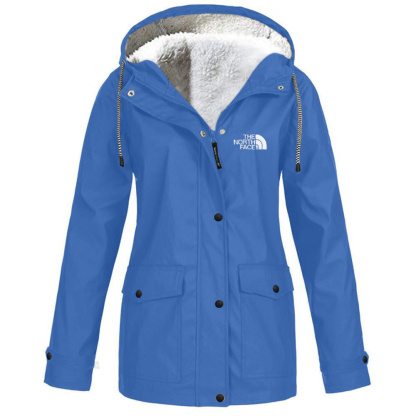 Women's fleece windproof hooded jacket-OSI