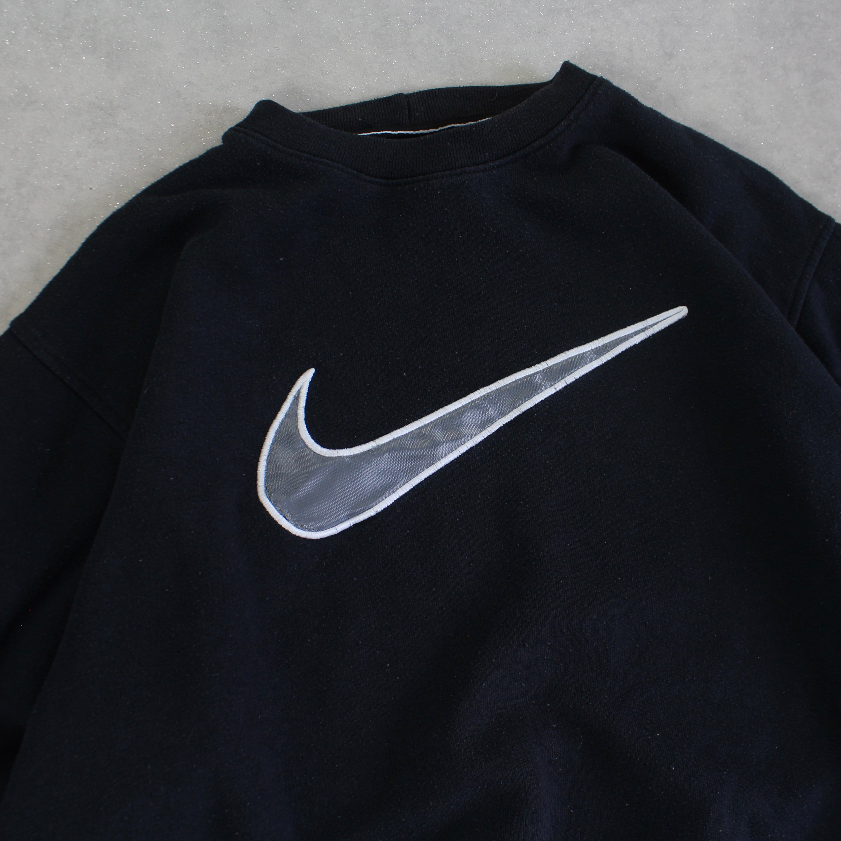RARE 2000s  Sweatshirt Black-OSI