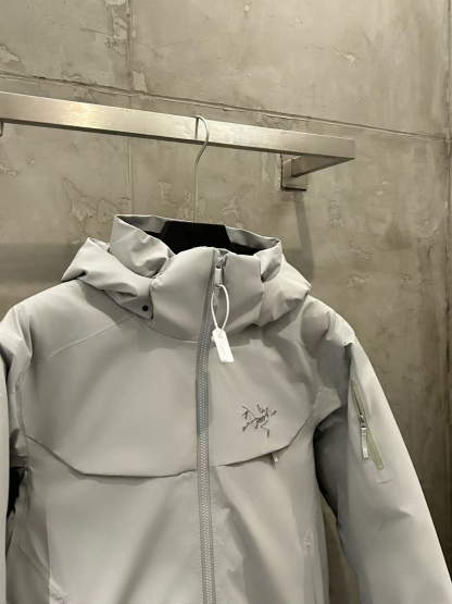  macai men's insulated jacket white ski and snowboard jacket-OSI