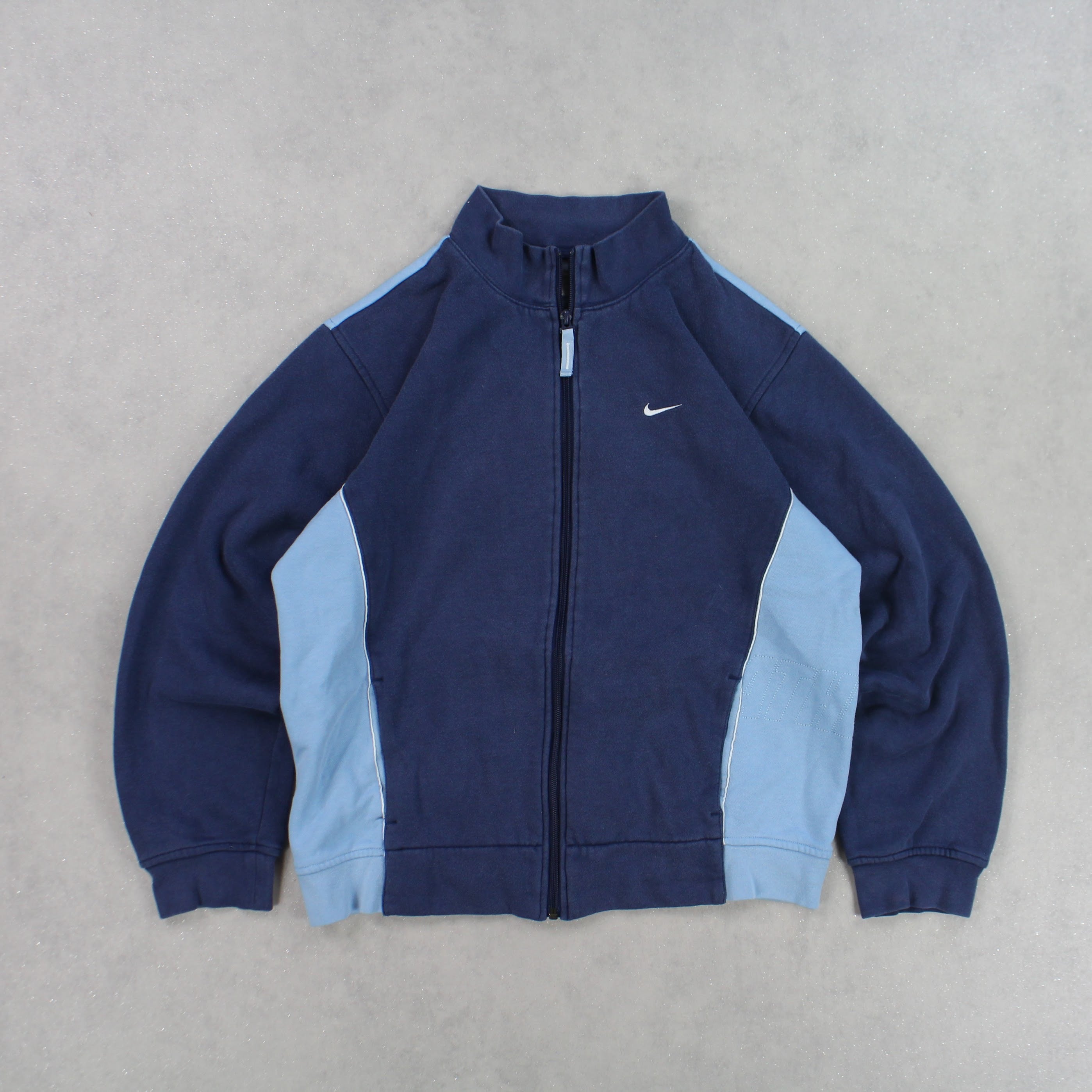 RARE 00s  Zip Sweatshirt Blue-OSI