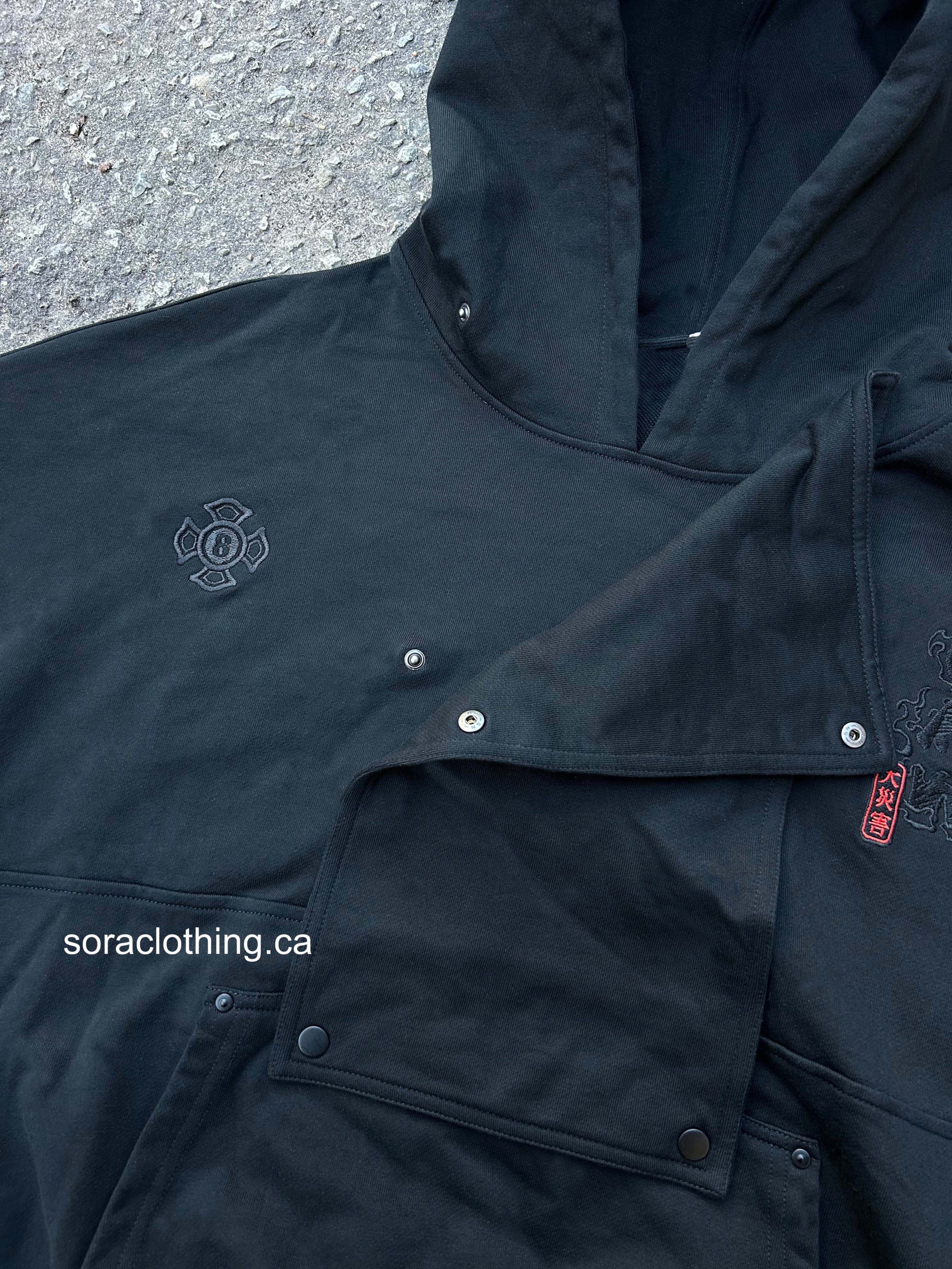 "Flame" Hoodie Black-OSI