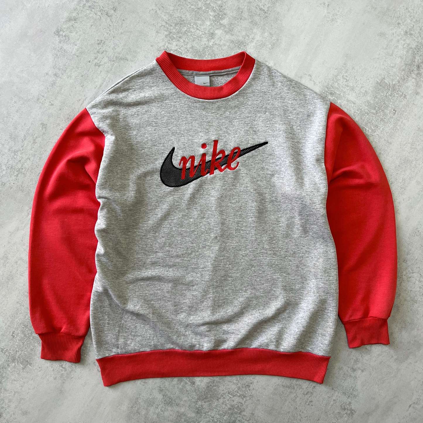 2000s heavyweight embroidered sweatshirt-OSI