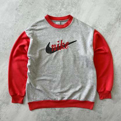 2000s heavyweight embroidered sweatshirt-OSI