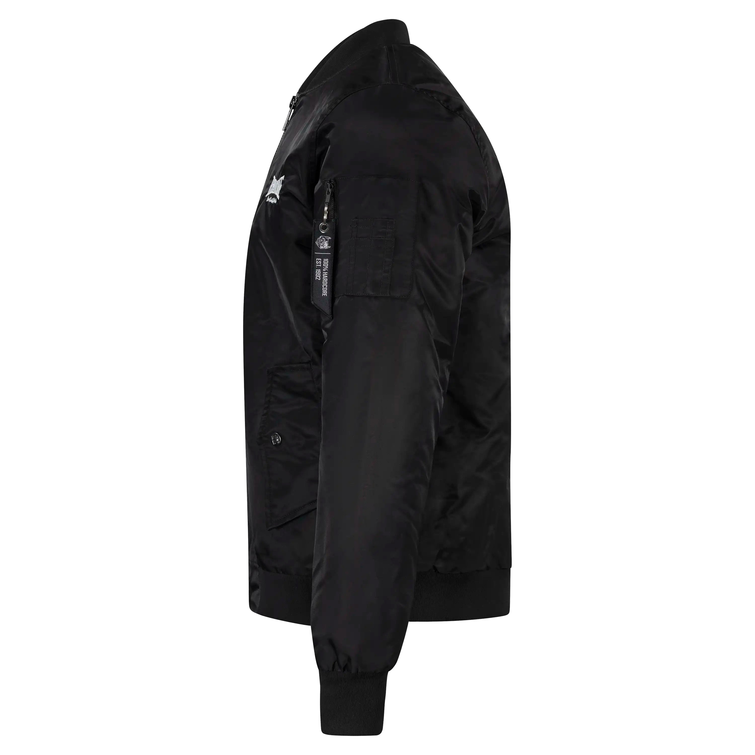 100% Hardcore Bomberjacket Branded Rage Black-OSI