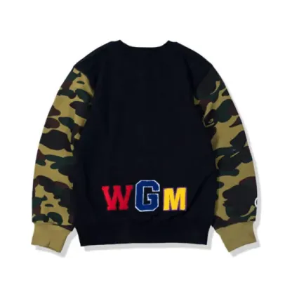  Camo Shark Teeth Sweater-OSI