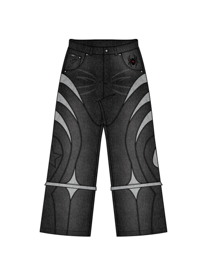 "SPIDER" Jeans Black-OSI