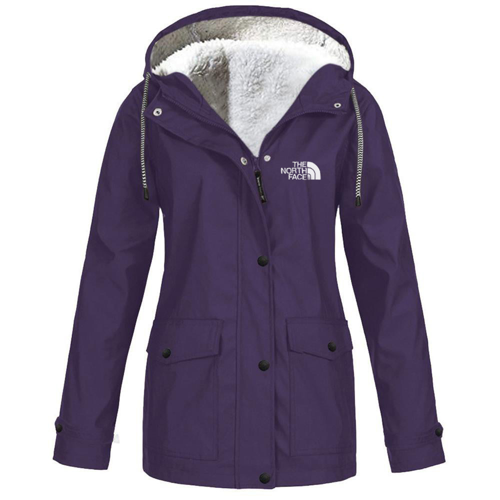 Women's fleece windproof hooded jacket-OSI