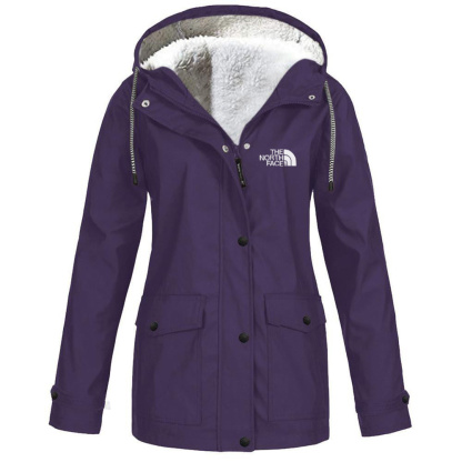 Women's fleece windproof hooded jacket-OSI