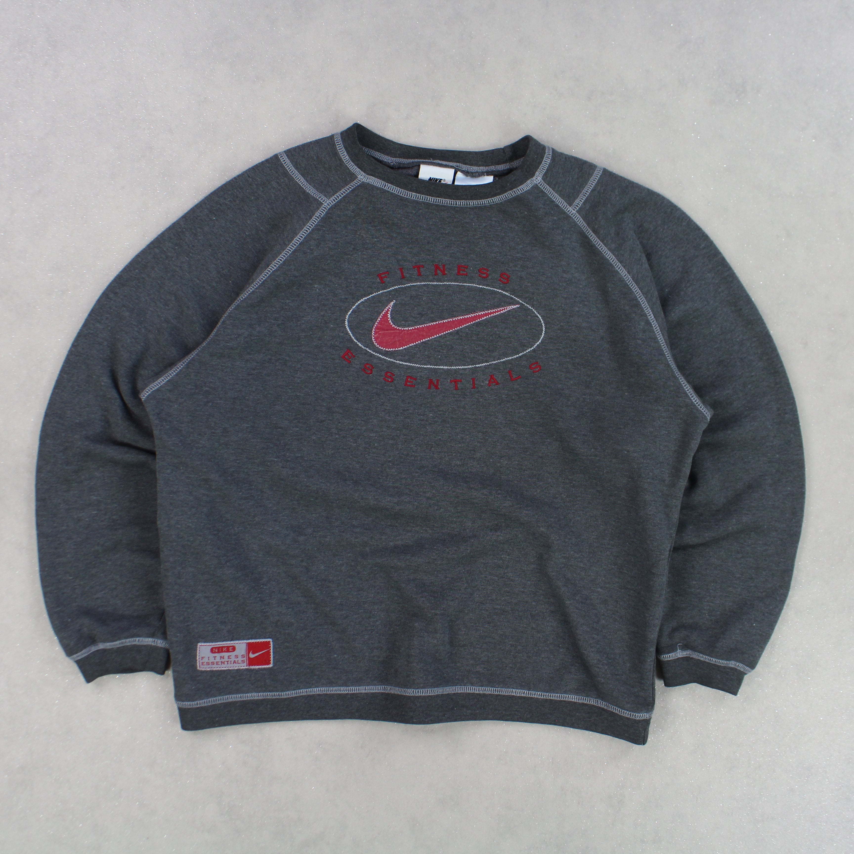 VERY RARE 1990s  Sweatshirt Grey-OSI
