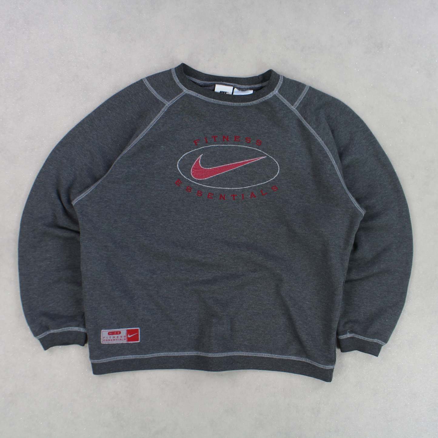 VERY RARE 1990s  Sweatshirt Grey-OSI
